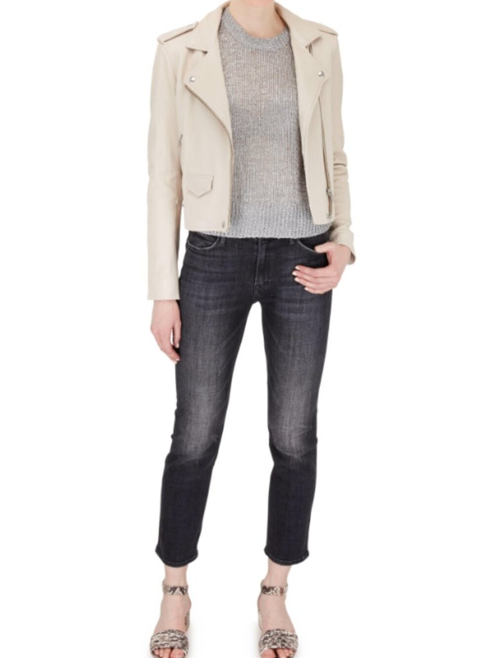 Mother Size 24 The Dazzler Stargazing Mid-Rise Ankle Jeans